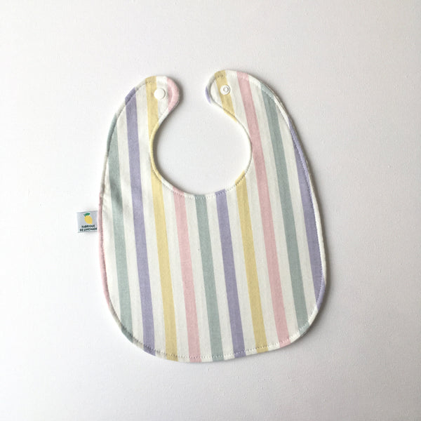 Baby slab van biologisch katoen met pastel strepen