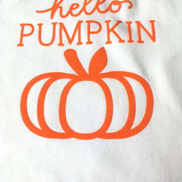 Hello pumpkin romper. Baby romper, Herfst rompertje, maat 62